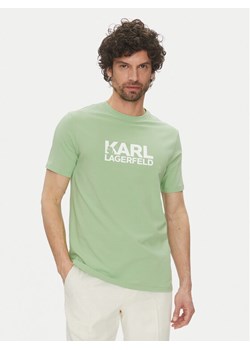 KARL LAGERFELD T-Shirt 755087 552235 Zielony Regular Fit ze sklepu MODIVO w kategorii T-shirty męskie - zdjęcie 181109729