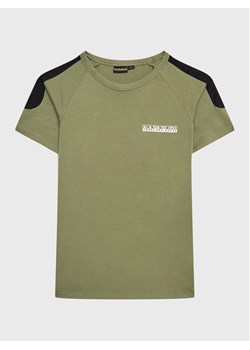 Napapijri T-Shirt S-Pinta NP0A4H2Y M Zielony Regular Fit ze sklepu MODIVO w kategorii T-shirty chłopięce - zdjęcie 181109826
