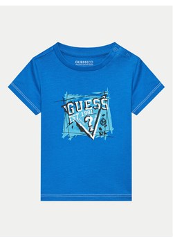 Guess T-Shirt N4YI00 K8HM4 Niebieski Regular Fit ze sklepu MODIVO w kategorii T-shirty chłopięce - zdjęcie 181109865