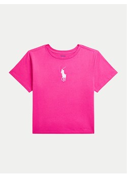 Polo Ralph Lauren T-Shirt 313957340001 Różowy Boxy Fit ze sklepu MODIVO w kategorii Bluzki dziewczęce - zdjęcie 181109927