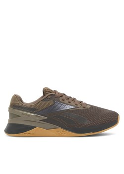 Reebok Buty na siłownię Nano X3 100033785-M Brązowy ze sklepu MODIVO w kategorii Buty sportowe męskie - zdjęcie 181109979