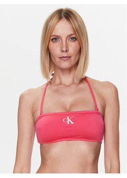 Calvin Klein Swimwear Góra od bikini KW0KW01972 Różowy ze sklepu MODIVO w kategorii Stroje kąpielowe - zdjęcie 181110085