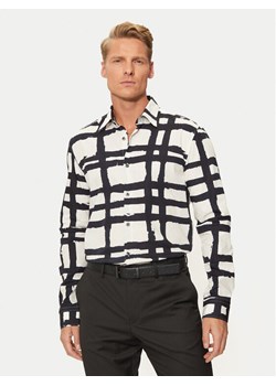 Hugo Koszula Ermo 50520097 Écru Slim Fit ze sklepu MODIVO w kategorii Koszule męskie - zdjęcie 181110095