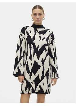 Vero Moda Sukienka dzianinowa Gold New Art 10311362 Czarny Regular Fit ze sklepu MODIVO w kategorii Sukienki - zdjęcie 181110138