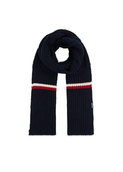 Tommy Hilfiger Szalik Monotype Chunky Knit Scarf AM0AM11507 Granatowy ze sklepu MODIVO w kategorii Szaliki męskie - zdjęcie 181110468