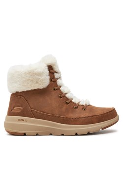 Skechers Botki Glacial Ultra - Wonderland 144202 Brązowy ze sklepu MODIVO w kategorii Botki - zdjęcie 181110499