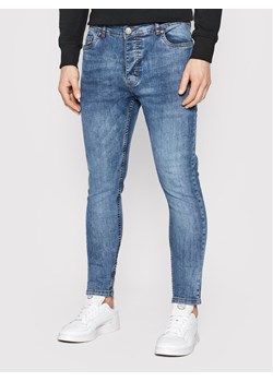 Brave Soul Jeansy MJN-MADISONLIGHT Granatowy Skinny Fit ze sklepu MODIVO w kategorii Jeansy męskie - zdjęcie 181110736