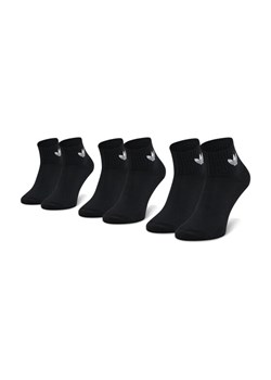 adidas Zestaw 3 par wysokich skarpet unisex Mid-Cut Crew FM0643 Czarny ze sklepu MODIVO w kategorii Skarpetki damskie - zdjęcie 181110779