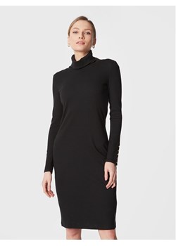 LAUREN RALPH LAUREN Sukienka dzianinowa 250881980 Czarny Slim Fit ze sklepu MODIVO w kategorii Sukienki - zdjęcie 181110787