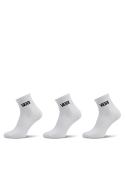 Vans Zestaw 3 par wysokich skarpet damskich Classic Half Crew Sock VN00073EWHT1 Biały ze sklepu MODIVO w kategorii Skarpetki damskie - zdjęcie 181110866