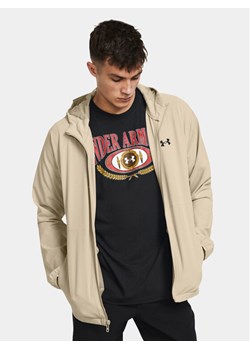 Under Armour Wiatrówka Ua Stretch Woven Windbreaker 1377171-289 Khaki Fitted Fit ze sklepu MODIVO w kategorii Kurtki męskie - zdjęcie 181111057
