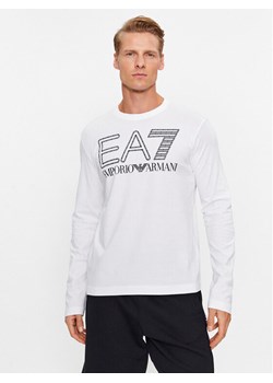 EA7 Emporio Armani Longsleeve 6RPT04 PJFFZ 1100 Biały Regular Fit ze sklepu MODIVO w kategorii T-shirty męskie - zdjęcie 181111476