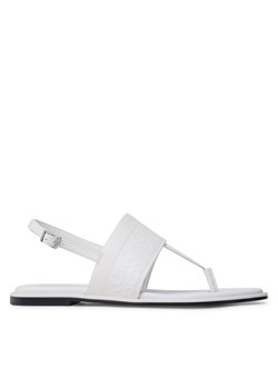 Calvin Klein Sandały Almond Tp Sandal HW0HW01536 Écru ze sklepu MODIVO w kategorii Sandały damskie - zdjęcie 181111529