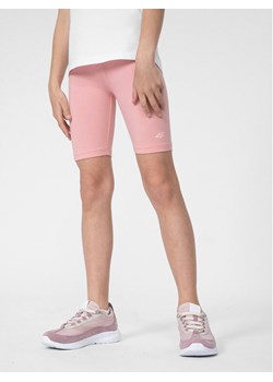 4F Szorty sportowe 4FJSS23TTIGF037 Różowy Slim Fit ze sklepu MODIVO w kategorii Spodenki dziewczęce - zdjęcie 181111678