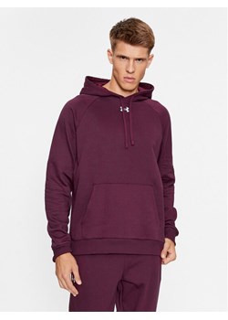 Under Armour Bluza Ua Rival Fleece Hoodie 1379757 Bordowy Loose Fit ze sklepu MODIVO w kategorii Bluzy męskie - zdjęcie 181111945