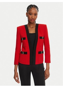 Balmain Marynarka DF1SM370WB86 Czerwony Regular Fit ze sklepu MODIVO w kategorii Marynarki damskie - zdjęcie 181112008