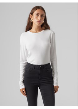 Vero Moda Bluzka Roma 10293830 Biały Slim Fit ze sklepu MODIVO w kategorii Bluzki damskie - zdjęcie 181112075