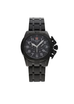 Swiss Alpine Military Zegarek 7063.9177 Czarny ze sklepu MODIVO w kategorii Zegarki - zdjęcie 181112386
