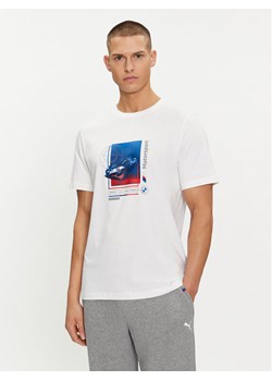 Puma T-Shirt BMW MMS Car Graphic 624158 Biały Regular Fit ze sklepu MODIVO w kategorii T-shirty męskie - zdjęcie 181112409