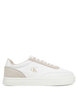 Calvin Klein Jeans Sneakersy Classic Cupsole Mg Canvas YM0YM01218 Biały ze sklepu MODIVO w kategorii Buty sportowe męskie - zdjęcie 181112436