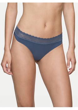 Triumph Stringi Feel Of Modal 10219764 Niebieski ze sklepu MODIVO w kategorii Majtki damskie - zdjęcie 181112527