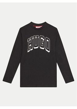 Hugo Bluzka G00148 D Czarny Regular Fit ze sklepu MODIVO w kategorii T-shirty chłopięce - zdjęcie 181112646