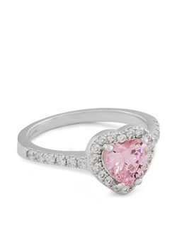 ICED STUFF Pierścionek Heart Gem Białe złoto ze sklepu MODIVO w kategorii Pierścionki - zdjęcie 181112857