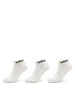 adidas Skarpety Niskie Unisex Linear Ankle Socks Cushioned Socks 3 Pairs HT3457 Biały ze sklepu MODIVO w kategorii Skarpetki damskie - zdjęcie 181113329