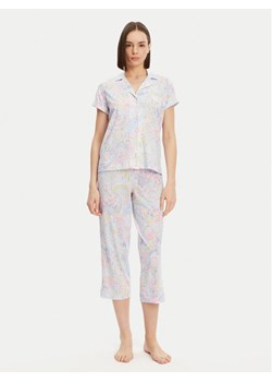 LAUREN RALPH LAUREN Piżama ILN92421 Niebieski Regular Fit ze sklepu MODIVO w kategorii Piżamy damskie - zdjęcie 181113386