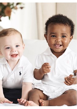 Polo Ralph Lauren Polo 320570127001 Biały Regular Fit ze sklepu MODIVO w kategorii Koszulki niemowlęce - zdjęcie 181113479