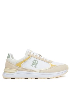 Tommy Hilfiger Sneakersy Casual Fashion Runner Mix FW0FW08324 Beżowy ze sklepu MODIVO w kategorii Buty sportowe damskie - zdjęcie 181113548
