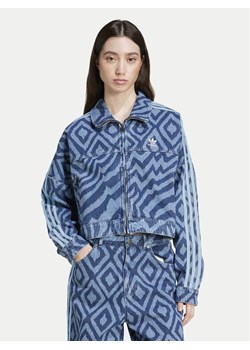 adidas Kurtka jeansowa FARM Rio IW0793 Niebieski Loose Fit ze sklepu MODIVO w kategorii Kurtki damskie - zdjęcie 181113575
