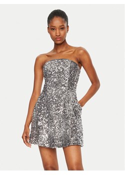 BARDOT Sukienka koktajlowa 59333DB1 Srebrny Slim Fit ze sklepu MODIVO w kategorii Sukienki - zdjęcie 181113597