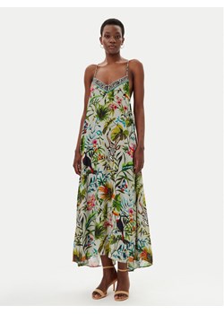 LOLA CASADEMUNT Sukienka letnia LS2516037 Zielony Relaxed Fit ze sklepu MODIVO w kategorii Sukienki - zdjęcie 181113666
