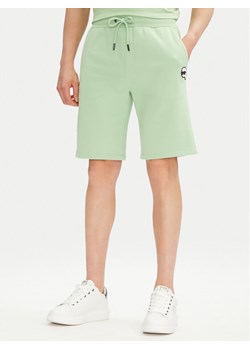 KARL LAGERFELD Szorty sportowe 705014 552900 Zielony Regular Fit ze sklepu MODIVO w kategorii Spodenki męskie - zdjęcie 181113795