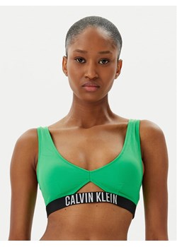 Calvin Klein Swimwear Góra od bikini KW0KW02745 Zielony ze sklepu MODIVO w kategorii Stroje kąpielowe - zdjęcie 181113928