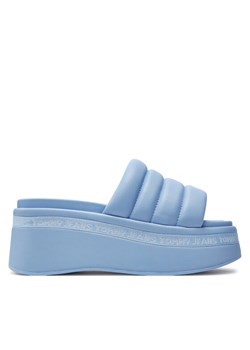 Tommy Jeans Klapki Tjw Wedge Sandal EN0EN02455 Granatowy ze sklepu MODIVO w kategorii Klapki damskie - zdjęcie 181113967