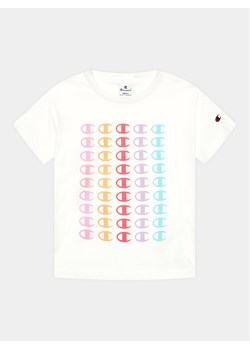 Champion T-Shirt 404618 Biały Regular Fit ze sklepu MODIVO w kategorii T-shirty chłopięce - zdjęcie 181114085