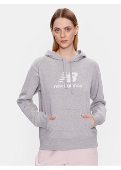 New Balance Bluza WT31533 Szary Relaxed Fit ze sklepu MODIVO w kategorii Bluzy damskie - zdjęcie 181114087