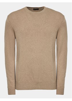 Sisley Sweter 102HS1B17 Beżowy Slim Fit ze sklepu MODIVO w kategorii Swetry męskie - zdjęcie 181114157