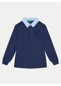 United Colors Of Benetton Polo 3088C301K Granatowy Regular Fit ze sklepu MODIVO w kategorii T-shirty chłopięce - zdjęcie 181114166