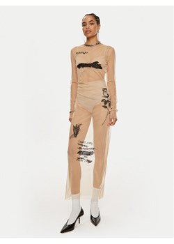 Patrizia Pepe Sukienka koktajlowa 8A1389 J223-B806 Beżowy Slim Fit ze sklepu MODIVO w kategorii Sukienki - zdjęcie 181114189