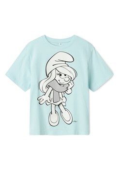 NAME IT T-Shirt Fleur Smurfs 13241788 Niebieski Regular Fit ze sklepu MODIVO w kategorii Bluzki dziewczęce - zdjęcie 181114228