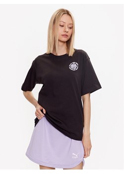 Puma T-Shirt Downtown 538362 Czarny Relaxed Fit ze sklepu MODIVO w kategorii Bluzki damskie - zdjęcie 181114396