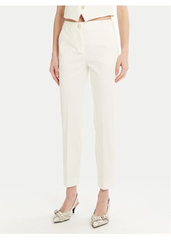 Marella Chinosy Dotto 2513781014 Biały Slim Fit ze sklepu MODIVO w kategorii Spodnie damskie - zdjęcie 181114405