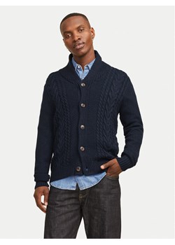 Jack&Jones Kardigan Craig 12258484 Granatowy Regular Fit ze sklepu MODIVO w kategorii Swetry męskie - zdjęcie 181114446