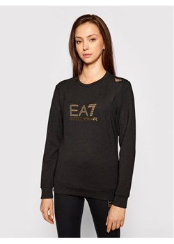 EA7 Emporio Armani Bluza 8NTM45 TJ9RZ 1200 Czarny Regular Fit ze sklepu MODIVO w kategorii Bluzy damskie - zdjęcie 181114526