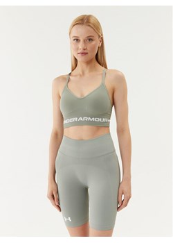 Under Armour Biustonosz sportowy Ua Seamless Low Long Bra 1357719 Zielony Compression Fit ze sklepu MODIVO w kategorii Biustonosze - zdjęcie 181114528