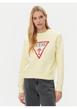 Guess Bluza W2YQ16 KBA11 Żółty Regular Fit ze sklepu MODIVO w kategorii Bluzy damskie - zdjęcie 181114595