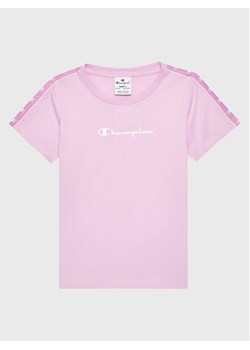 Champion T-Shirt 404643 Różowy Regular Fit ze sklepu MODIVO w kategorii Bluzki dziewczęce - zdjęcie 181114607